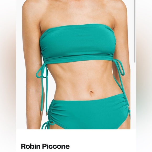 NWT Robin Piccone Bandeau Top -Color Iceberg-Size X-Small - Picture 1 of 1